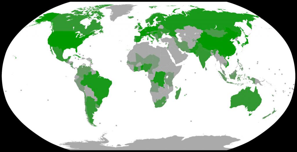 Распространенность эсперанто в мире