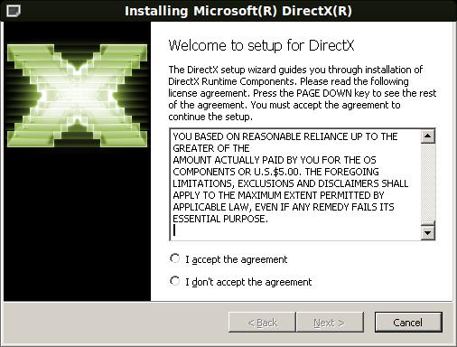 Установка DirectX
