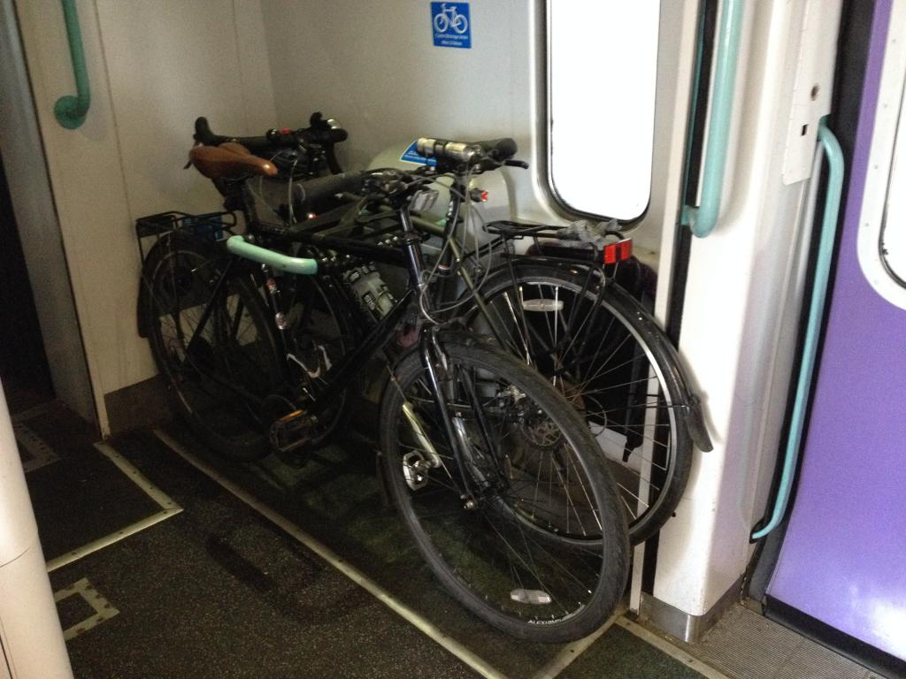 Велосипед в поезде