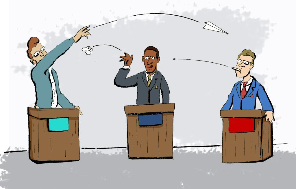 Карикатура на тему дебатов