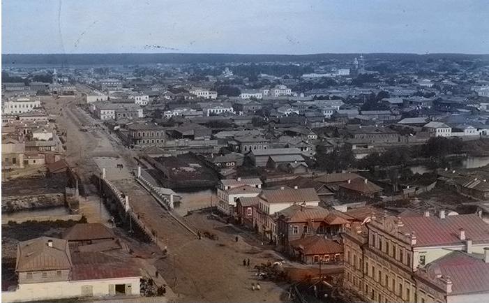 панорама старого Екатеринбурга