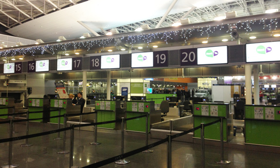 Стойки регистрации в аэропорту Киев (Жуляны)