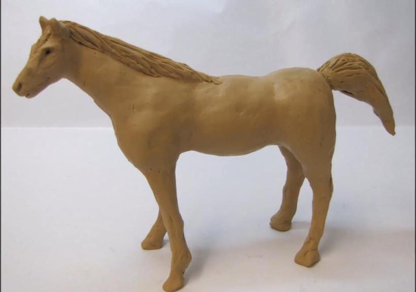 Лошадь из скульптурного пластилина