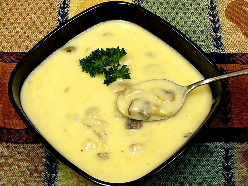 Грибной крем-суп из шампиньонов: ингредиенты и рецепт приготовления .