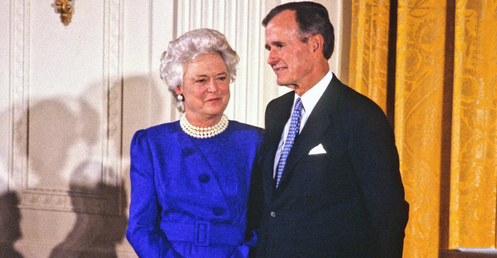 Барбара и Джордж Буш.