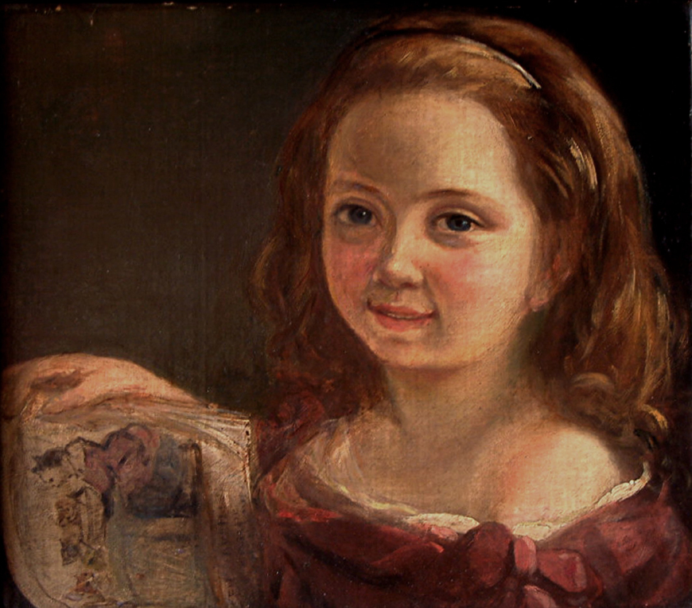 Портрет 7-летней Ады Байрон