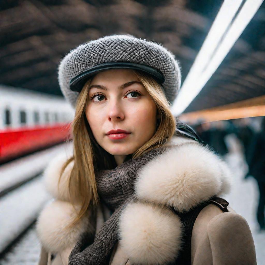 Девушка в метро