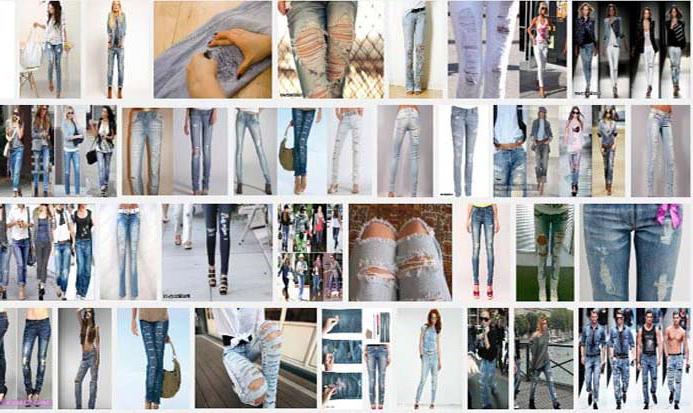 как сделать рваные джинсы