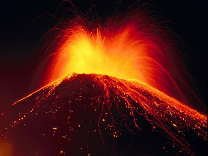 извержение вулканов