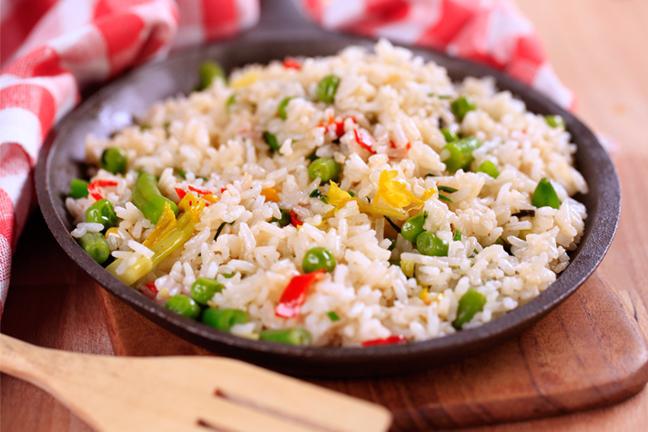 как приготовить рис с овощами
