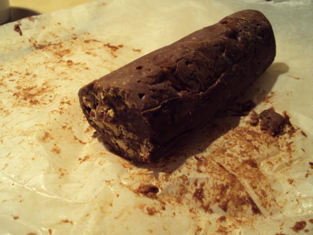 шоколадная колбаска со сгущенкой