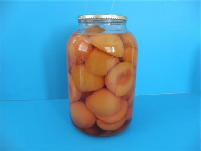 Компот из персиков консервация