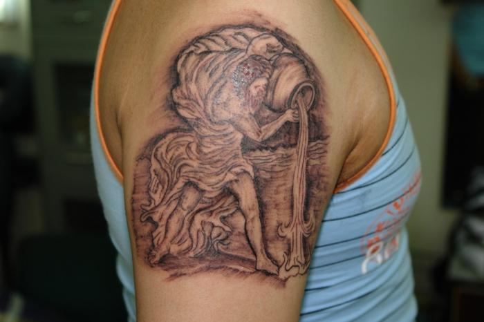 татуировки знаки зодиака водолей