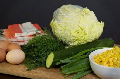 крабовый салат с капустой рецепт