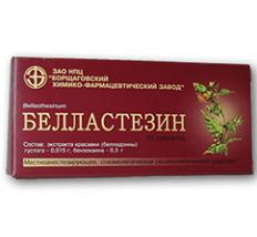 Таблетки «Белластезин»: инструкция по применению 