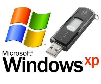 Установить Windows XP c флешки.