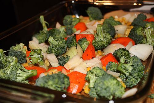 запекать овощи в духовке