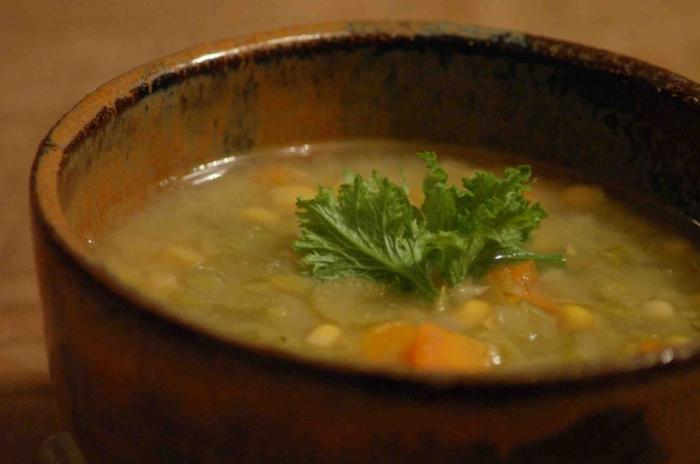 вегетарианский гороховый суп