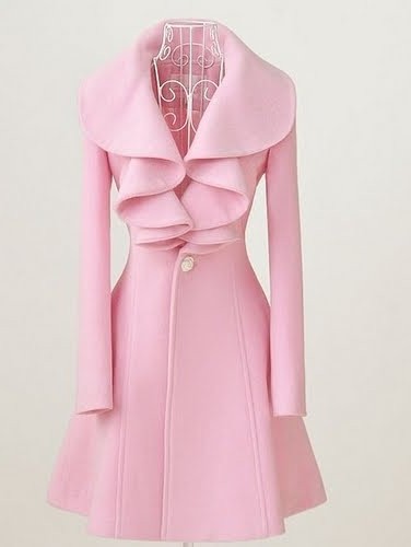розовое пальто 