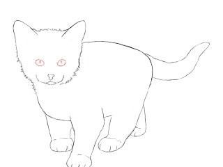  как рисовать котенка поэтапно