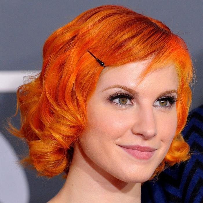 оранжевый цвет волос