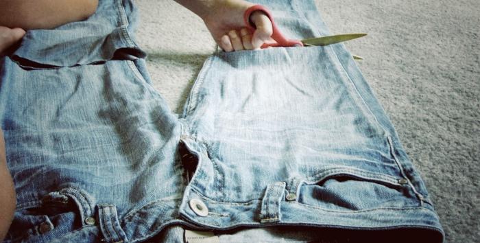 как сделать шорты из джинс своими руками