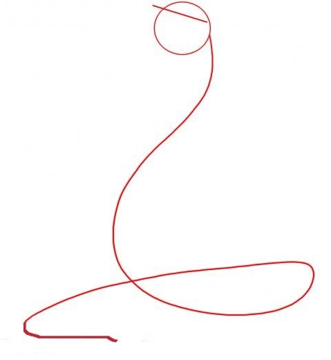 как нарисовать змею