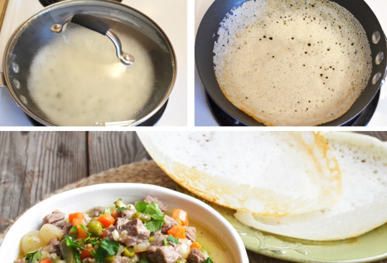 Блинчики на кокосовом молоке и рисовой муки