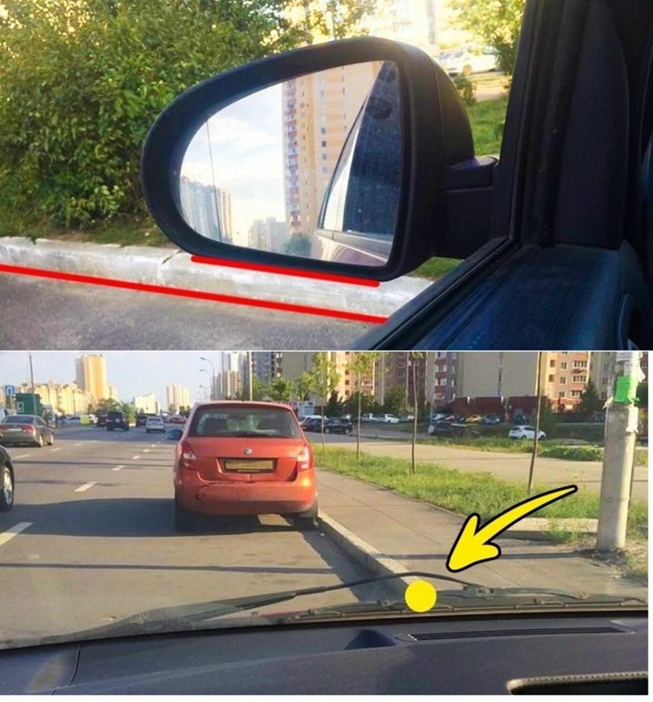 как настроить зеркала в автомобиле для экзамена на площадке