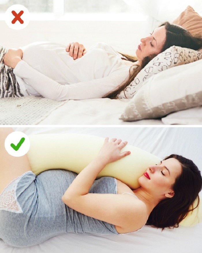 Почему при беременности сплю на. Позы сна для беременных. Правильная поза для сна. Позы для беременных для сна правильные. Подушка для беременных позы для сна.