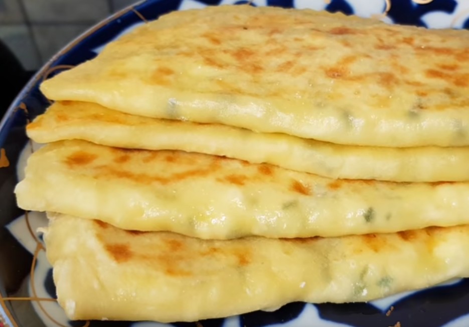 Сырно творожные лепешки