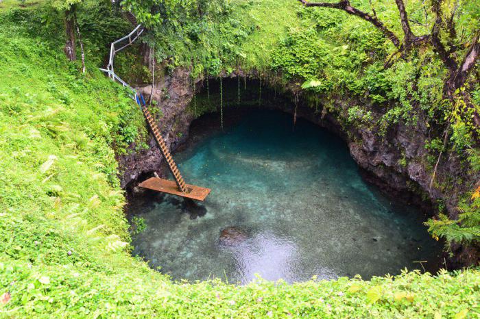 Вулканический водоем, Самоа