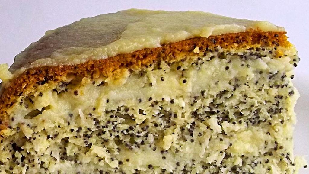 Маково кокосовый торт