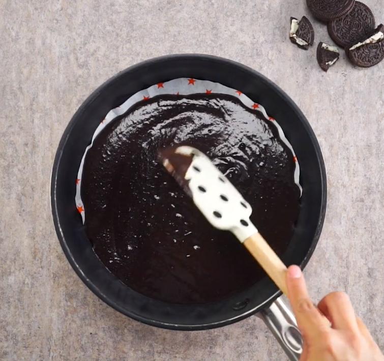 Мини торт на сковородке