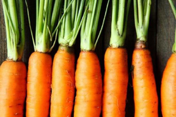 Хрустящая спелая морковь