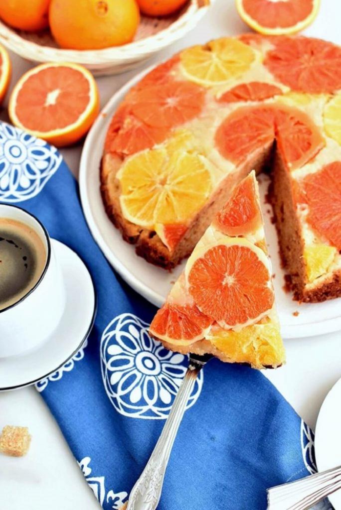 Осенний пирог с апельсинами