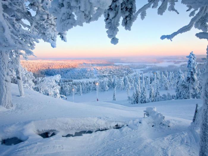 лучшие зимние заснеженные пейзажи в мире