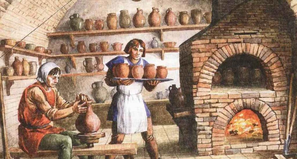 Гончарная мастерская картина