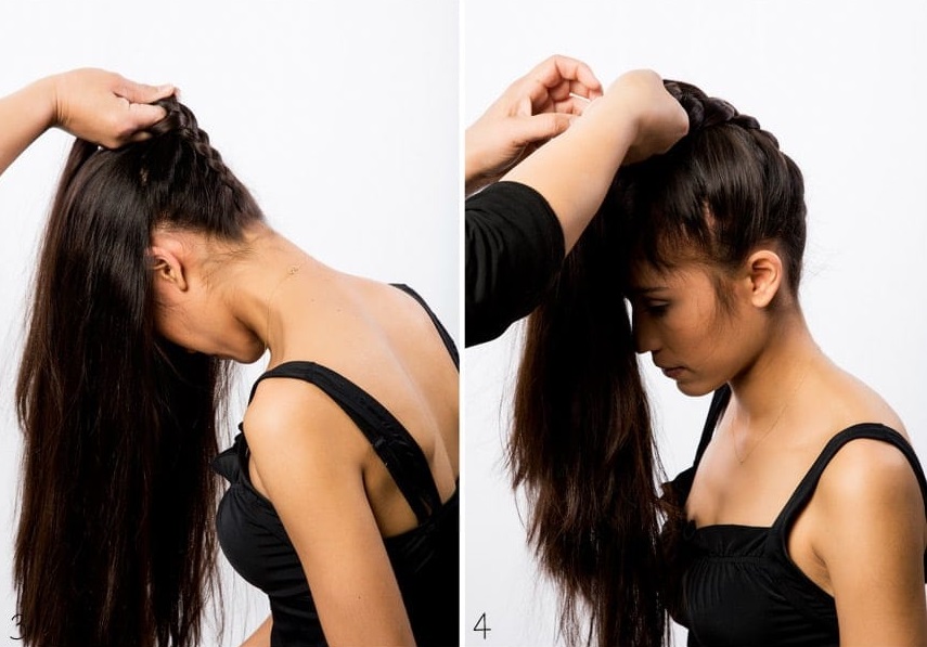 Как поднять длинные волосы на затылке