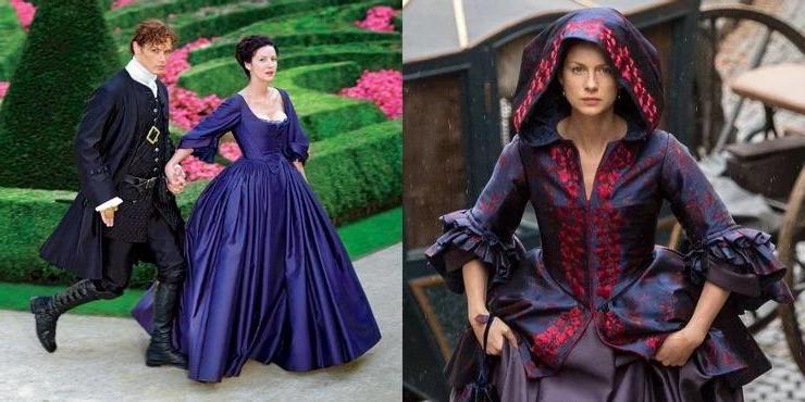 чужестранка сериал исторический платье Outlander.