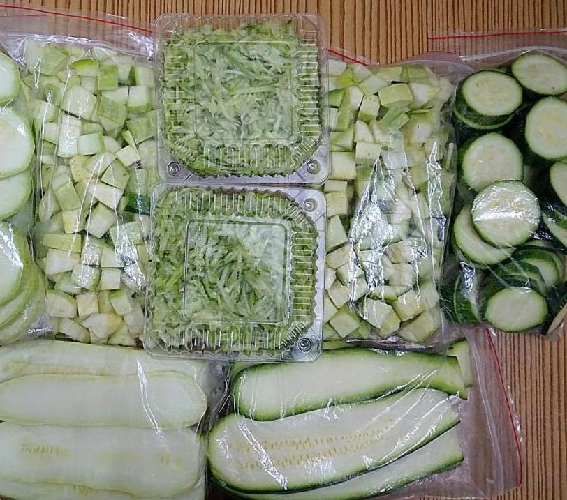 Заморозка кабачков