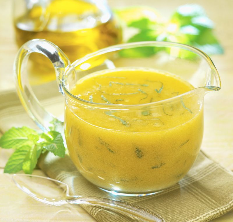 Оливково лимонный соус