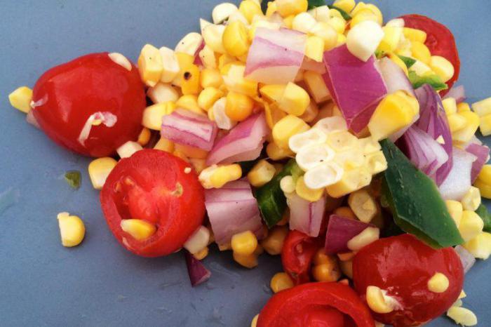 Легкий кукурузный салат 