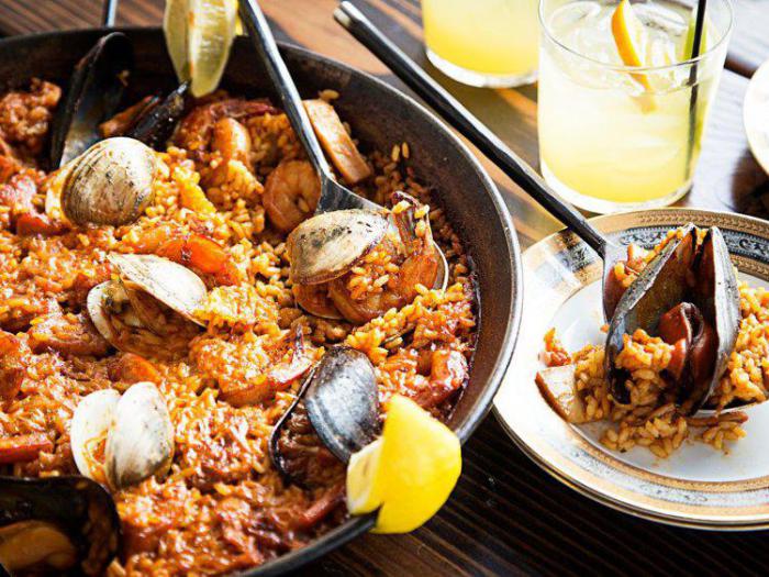 Испанский рис с морепродуктами 