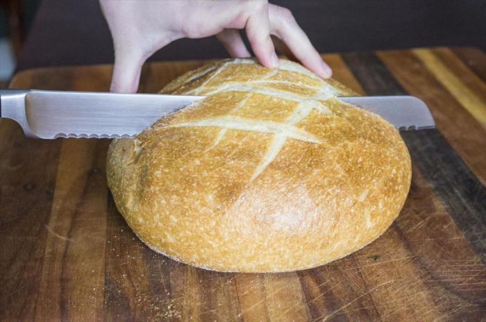 как правильно резать хлеб