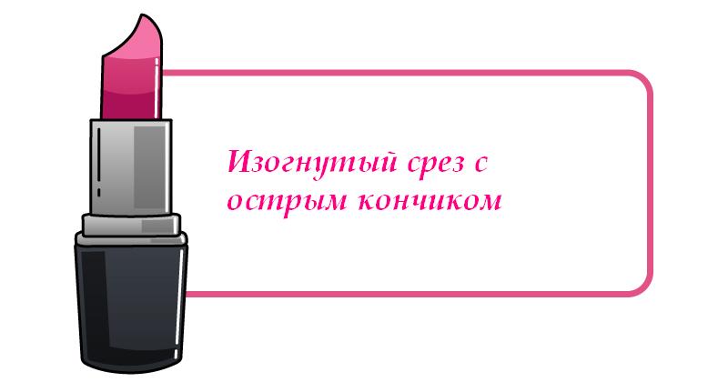 Характер по форме помады с картинками