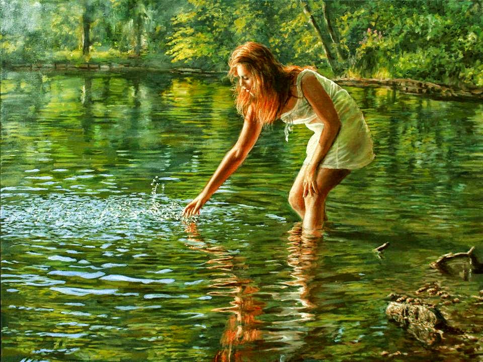 Дама на озере