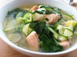 Простейший рецепт мисо супа с лососем