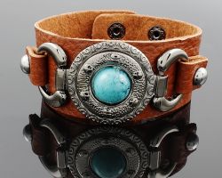 Кожаные браслеты - от классики до авангарда