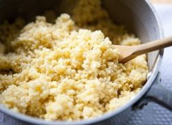 Молочная пшенная каша с тыквой